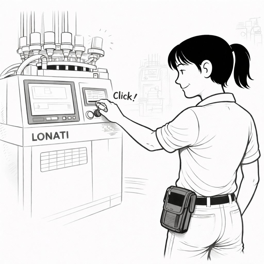 Seren applies the fix - Click! Machine running again